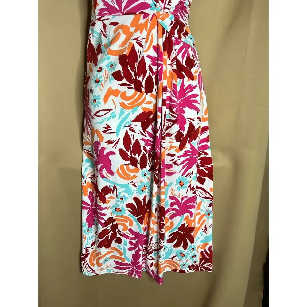 Maggy London Pink Floral Dress 2 NWOT